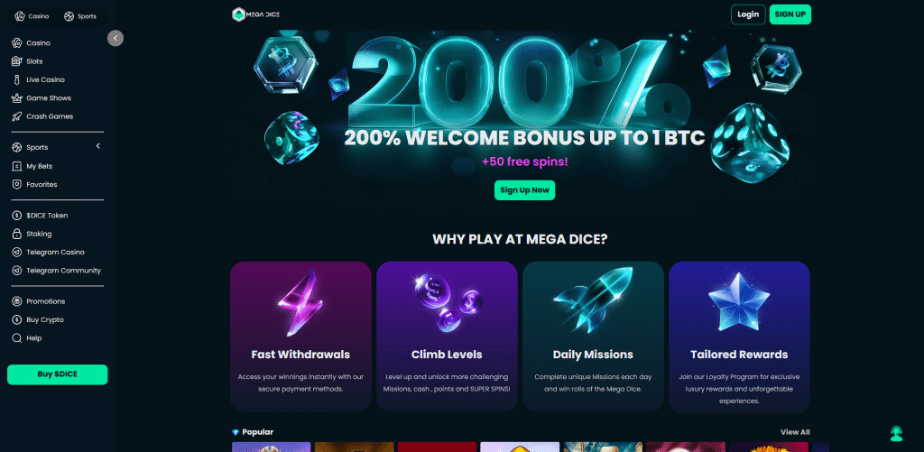 Mega Dice - Oregon online casinos